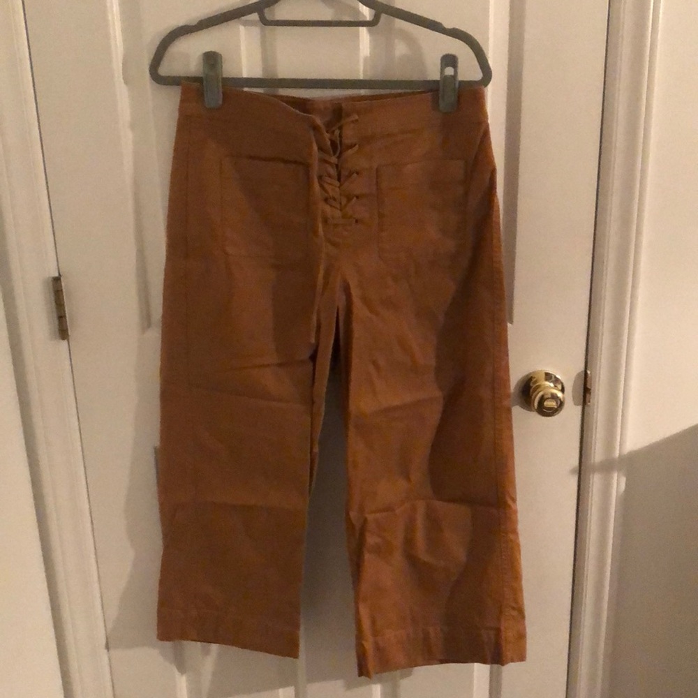 Made well lace front wide leg pants